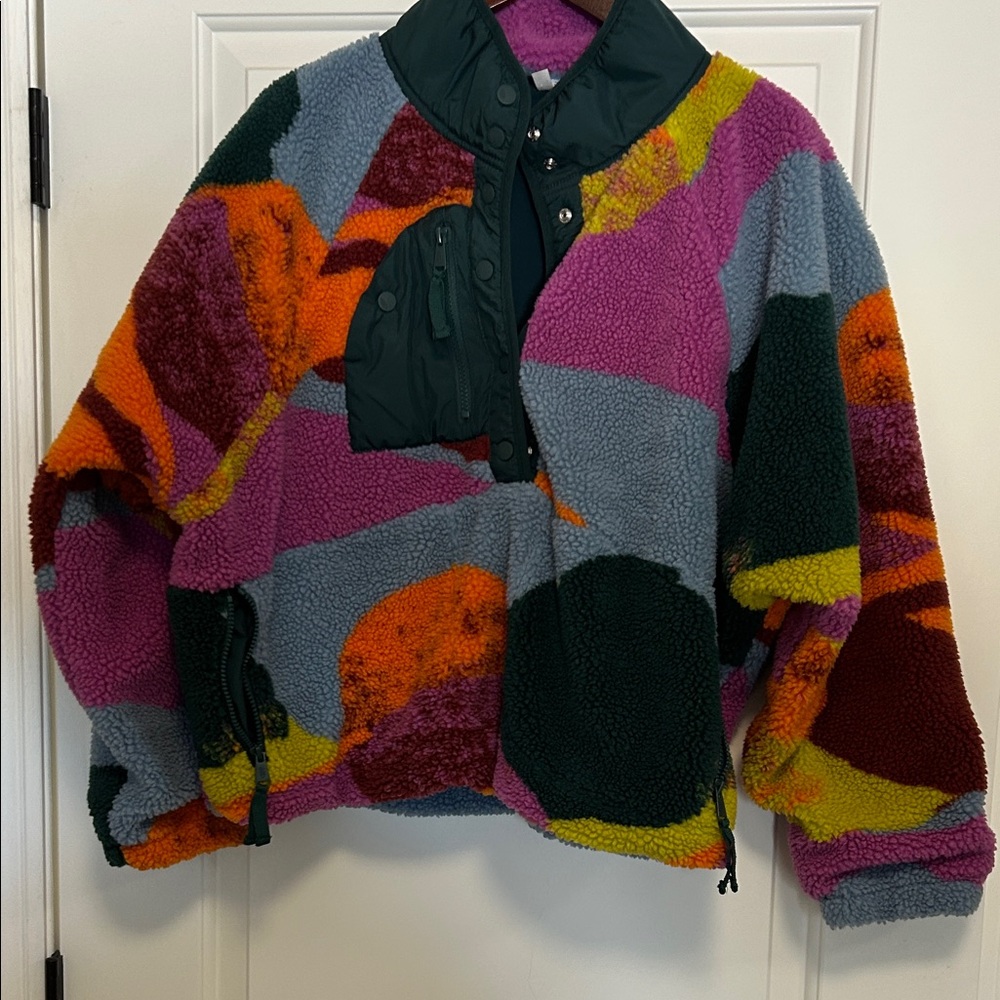 FP Movement by Free People Colorful Fleece Jacket
